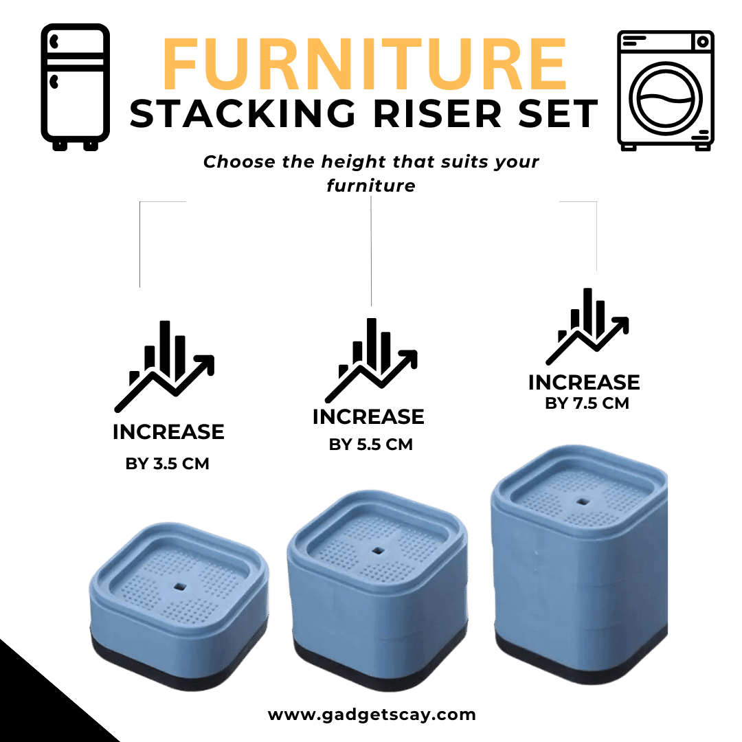 VersaLift Stacking Riser Set (Pack Of 4)