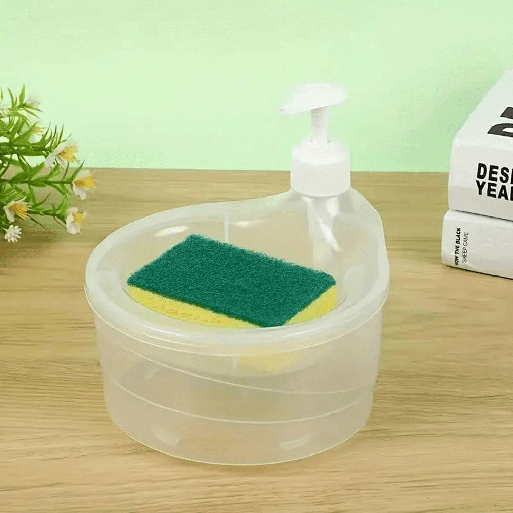 Dishwash Combo (Steel Scrubber + Soap Dispenser)