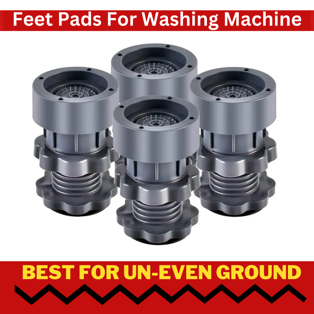 Washing Machine Adjustable Height Footpads (Pack Of 4)