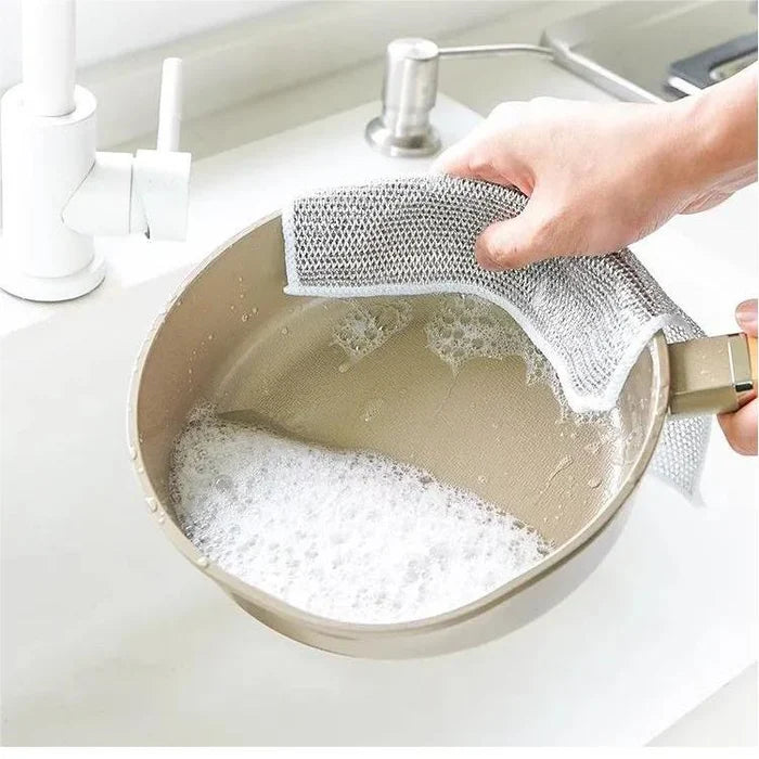 Multipurpose Stainless Steel Scrubber (20X20 CM)(Pack Of 5)