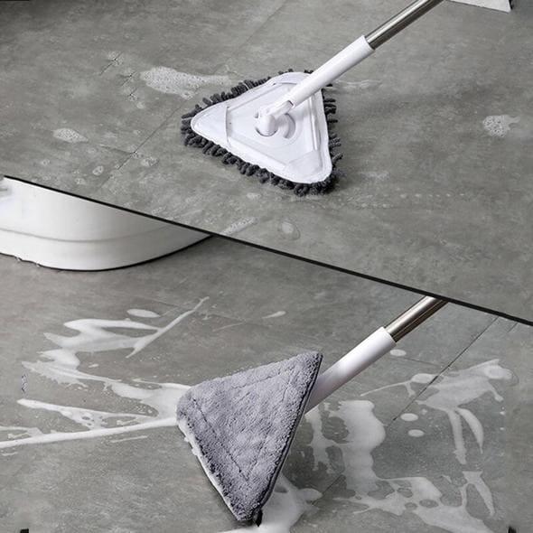 360 Rotating Triangular Corner Mop With Long Handle - GadgetsCay