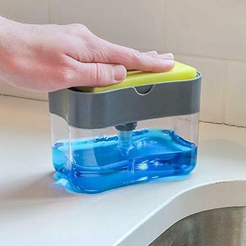 Dishwash Soap Dispenser With Free Sponge - GadgetsCay