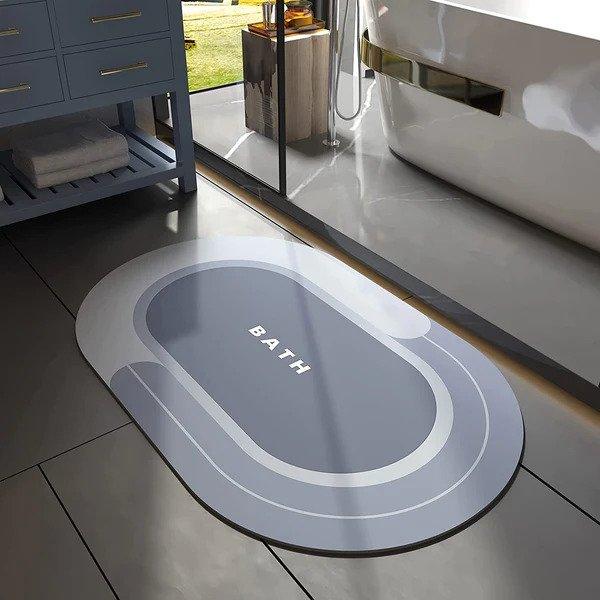 Magic Water Absorbent Floor Mat (Pack Of 1 Grey)