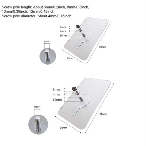 Self Adhesive Wall Hook ( Pack Of 10 Sets) - GadgetsCay