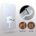 Self Adhesive Wall Hook ( Pack Of 10 Sets) - GadgetsCay