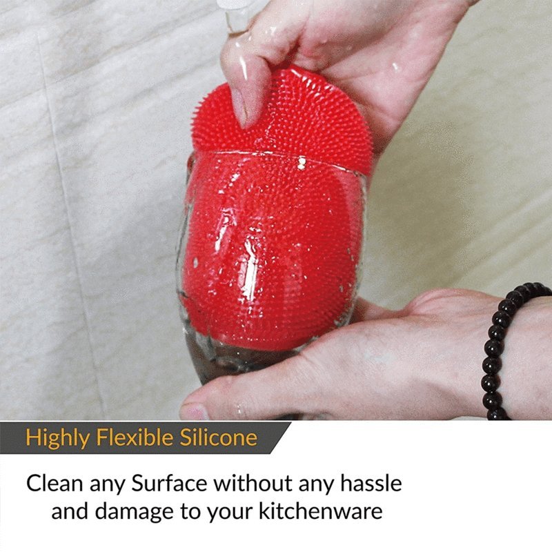 Silicone Multi Purpose Scrubber (Pack Of 4 ) - GadgetsCay