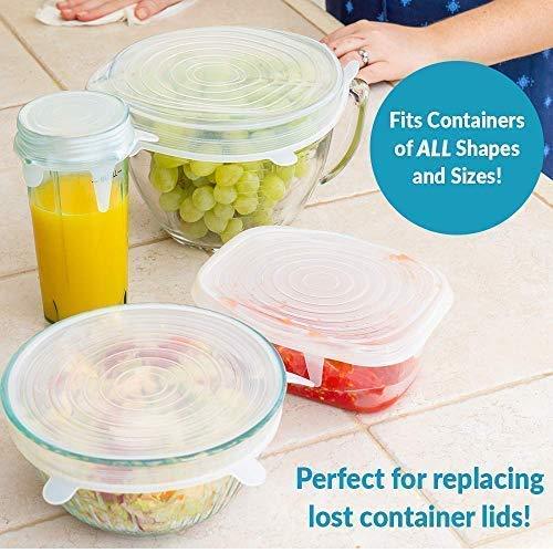 Silicone Re Usable Lid Cover 6 Pcs - GadgetsCay