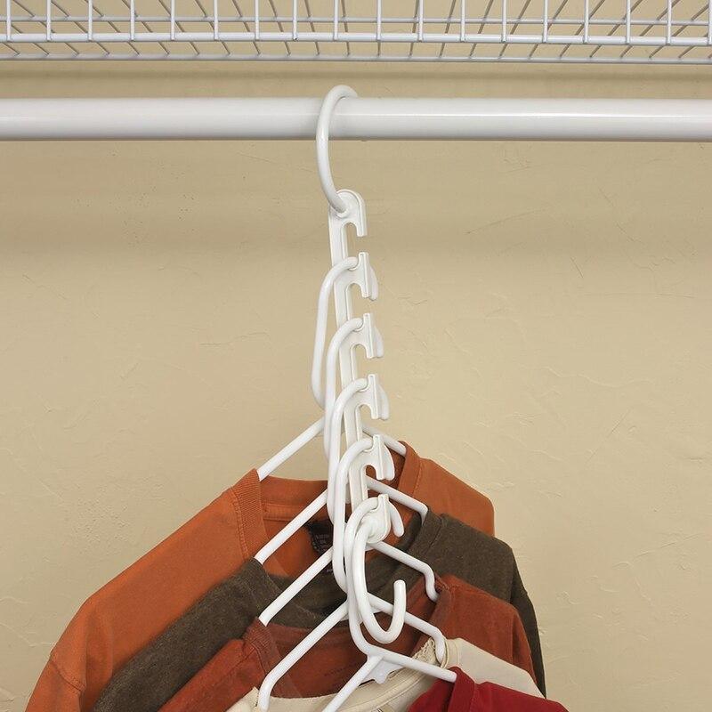 Space Saving 5 Hook Flexible Hanger (Pack Of 8 Hangers) - GadgetsCay