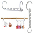 Space Saving 5 Hook Flexible Hanger (Pack Of 8 Hangers) - GadgetsCay